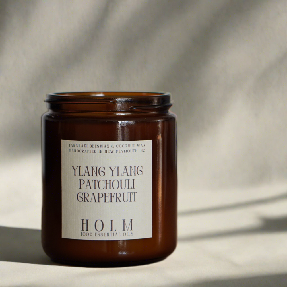 Ylang Ylang, Grapefruit & Patchouli- 100% Essential Oil Candle (small)