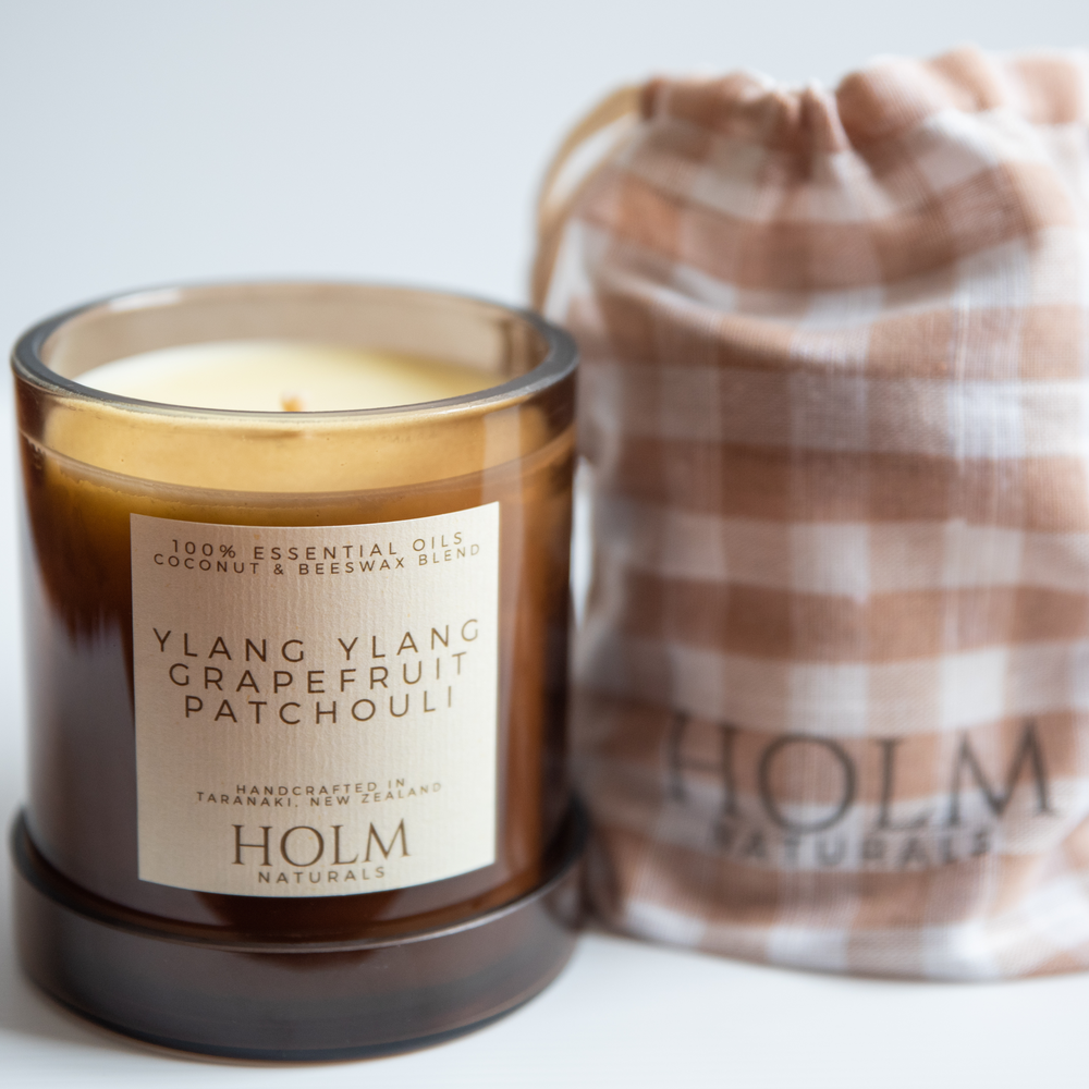 Ylang Ylang, Grapefruit & Patchouli- 100% Essential Oil Candle