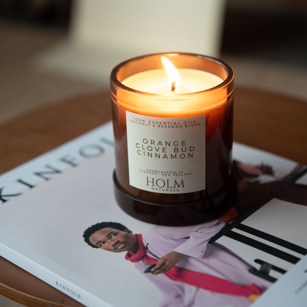 Orange, Clove Bud & Cinnamon- 100% Essential Oil Candle