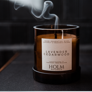 Cedarwood & Lavender- 100% Essential Oil Candle